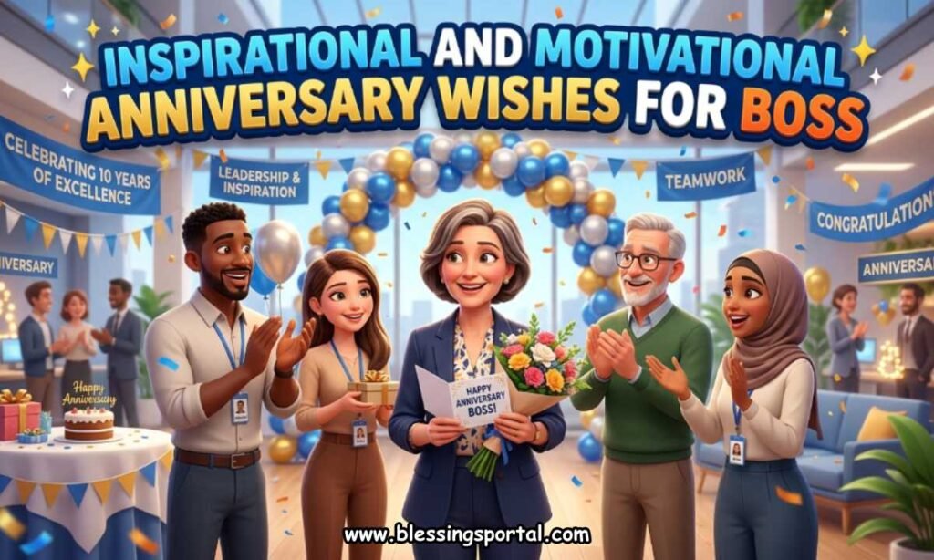 Inspirational and Motivational Anniversary Wishes for Boss