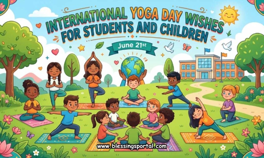 International Yoga Day Wishes for Students and Children