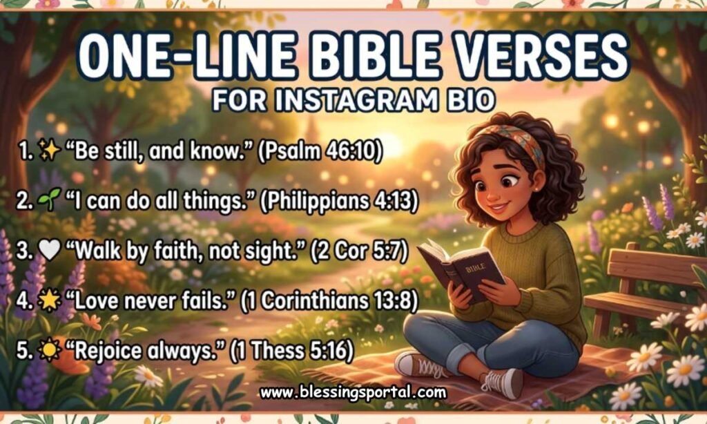 One-Line Bible Verses for Instagram Bio