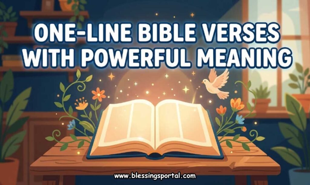 One-Line Bible Verses with Powerful Meaning