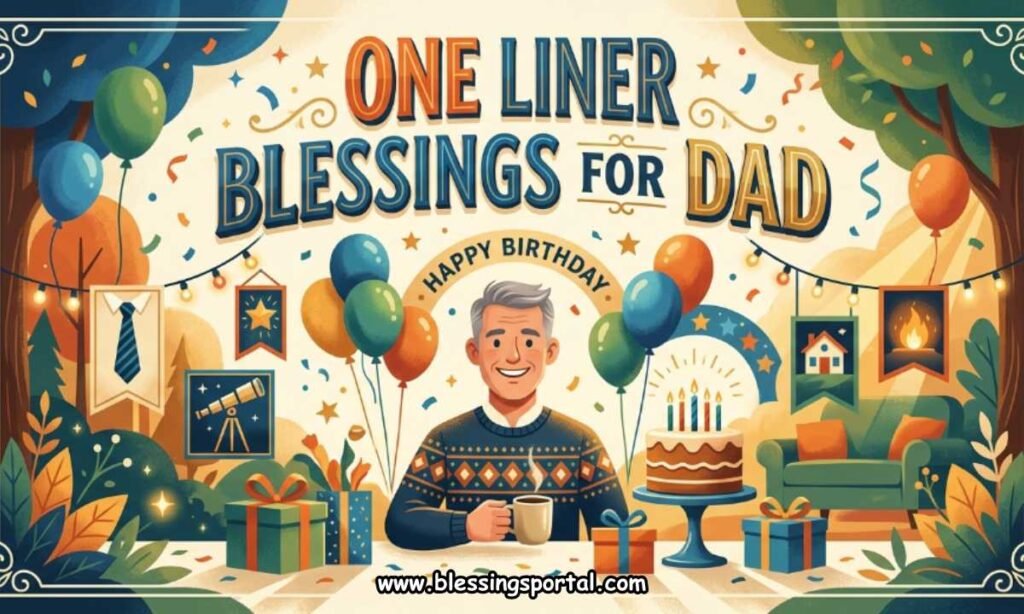 One Liner Birthday Blessings for Dad