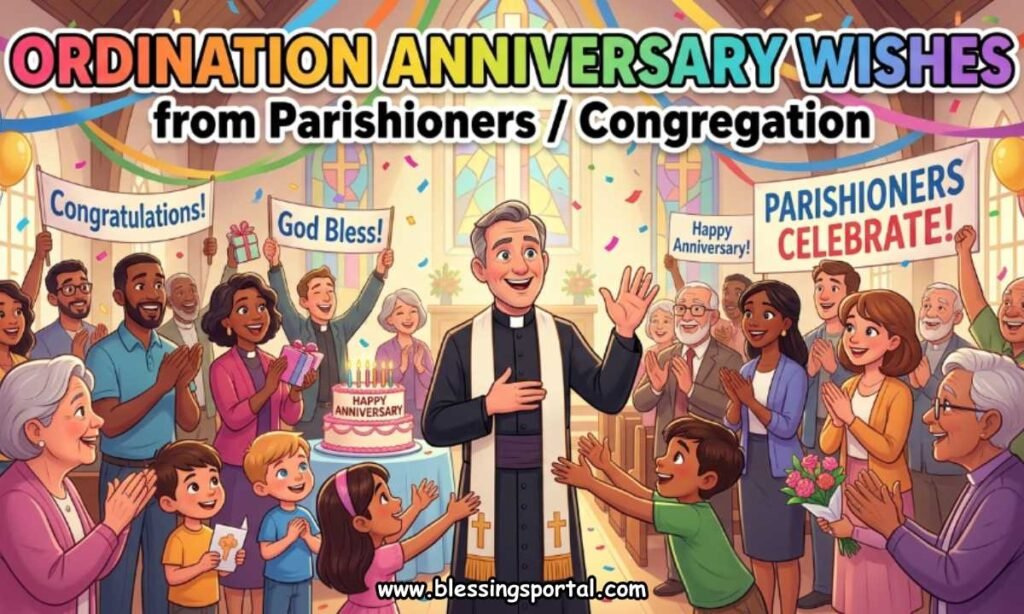 Ordination Anniversary Wishes from Parishioners, Congregation