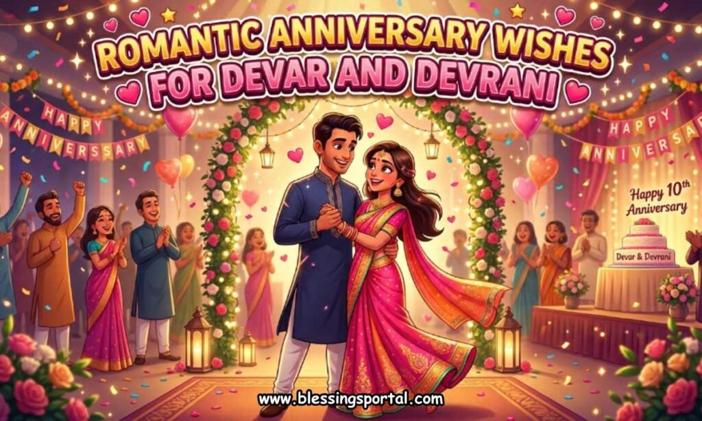 Romantic Anniversary Wishes for Devar and Devrani