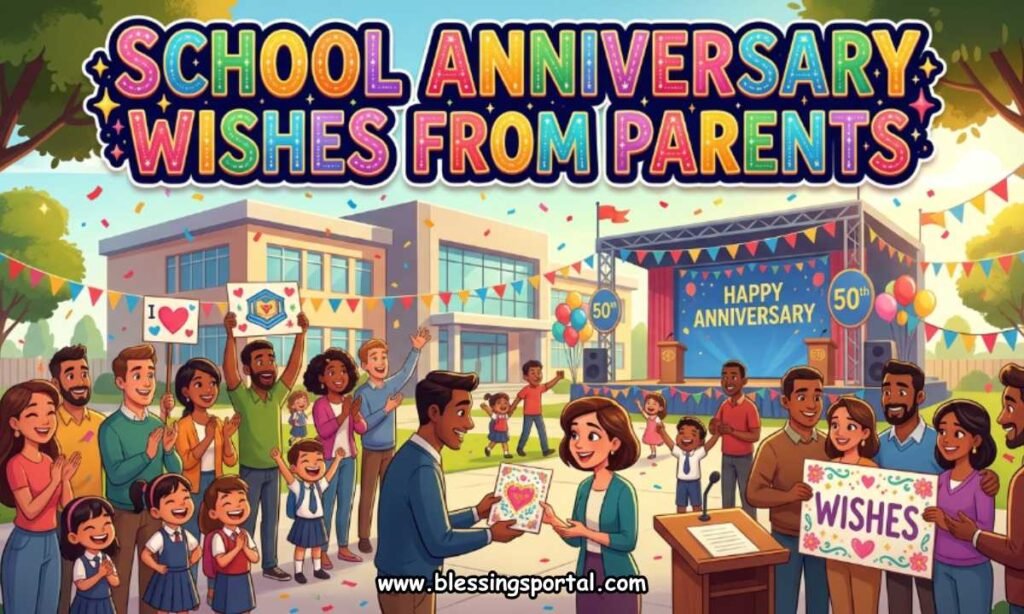School Anniversary Wishes from Parents