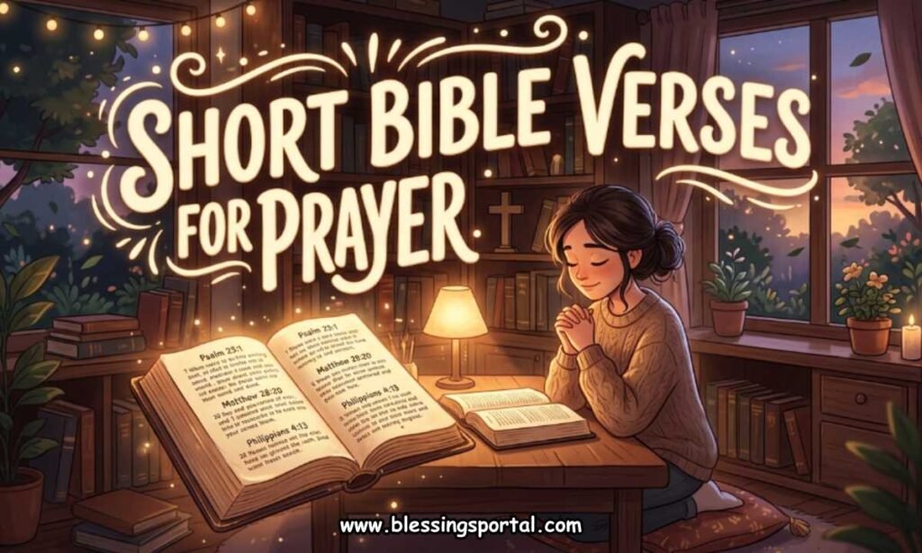 Short Bible Verses for Prayer