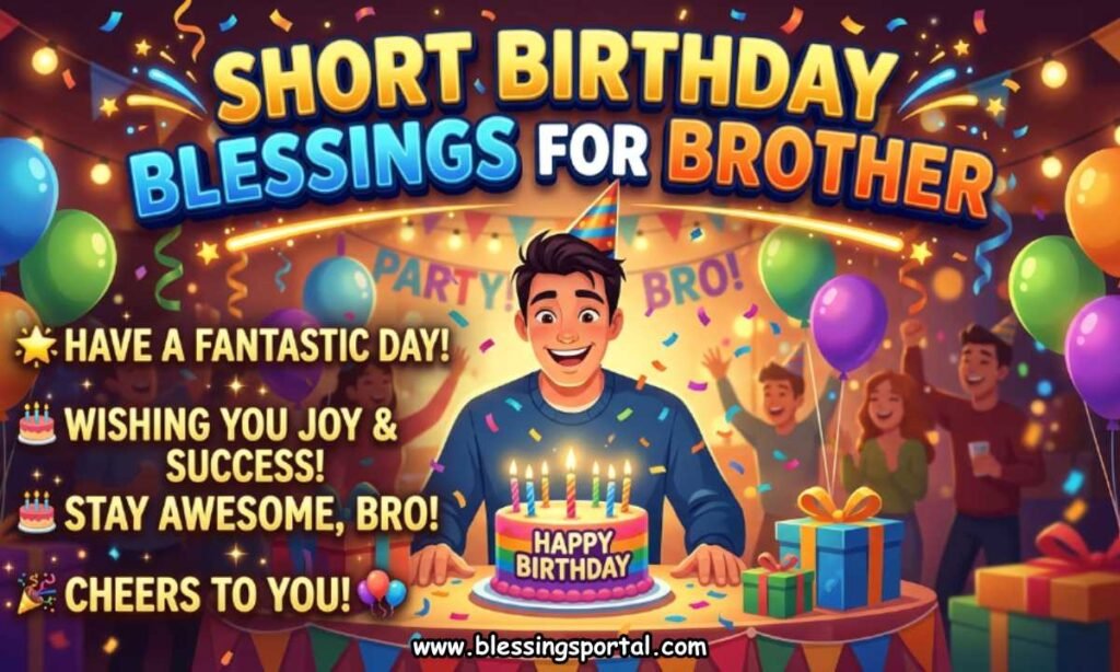 Short Birthday Blessings for Brother