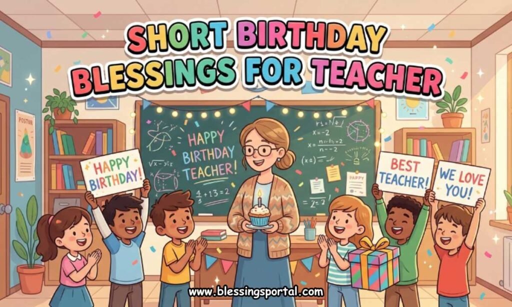 Short Birthday Blessings for Teacher