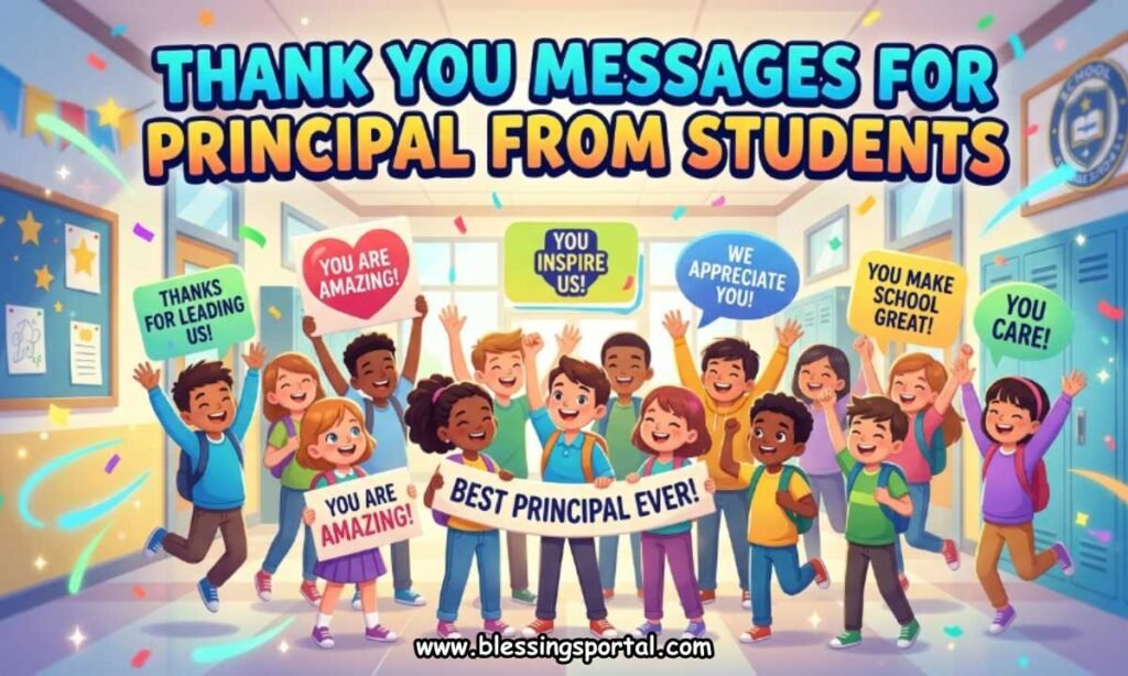 Thank You Messages for Principal from Students