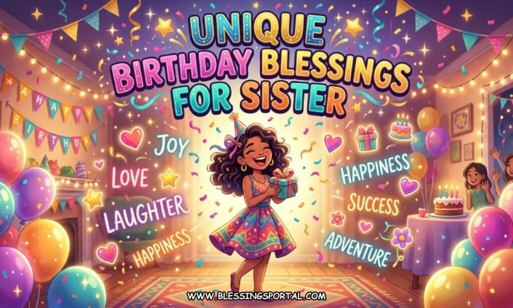 Unique Birthday Blessings for Sister