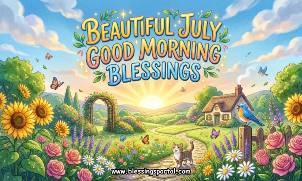 Beautiful July Good Morning Blessings