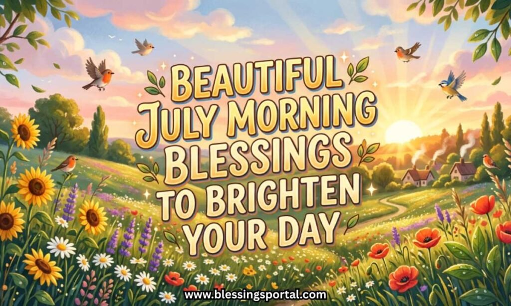 Beautiful July Morning Blessings to Brighten Your Day