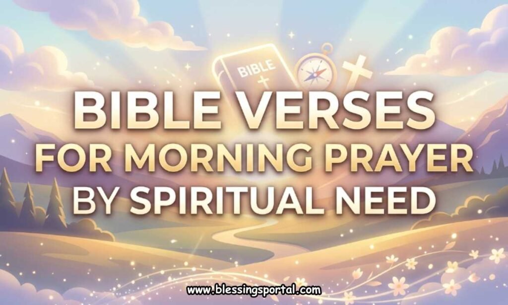 Bible Verses for Morning Prayer by Spiritual Need