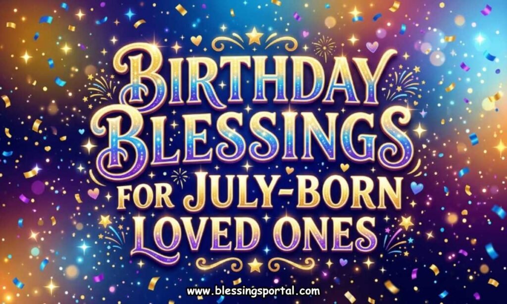 Birthday Blessings for July-Born Loved Ones