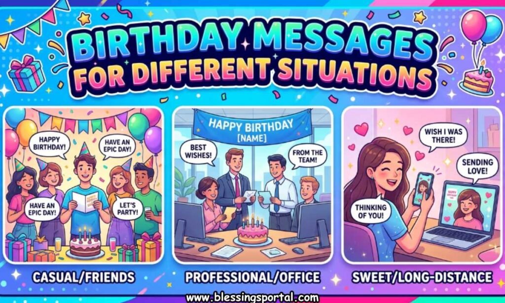 Birthday Messages for Different Situations