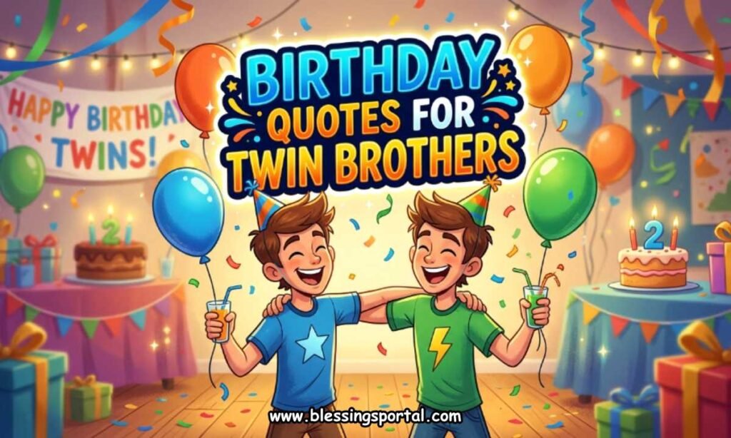 Birthday Quotes for Twin Brothers