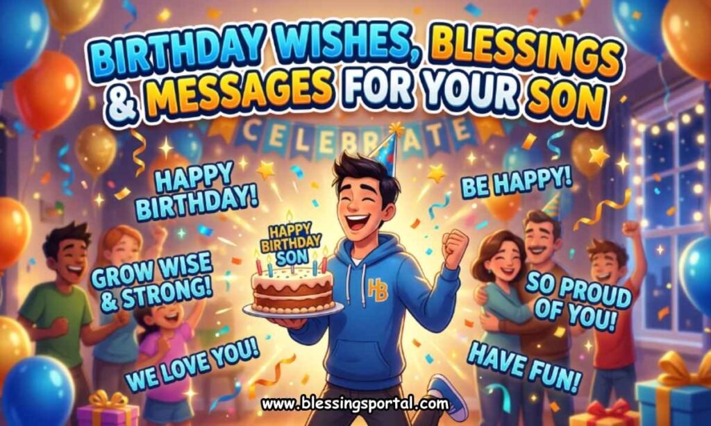 Birthday Wishes, Blessings & Messages for Your Son