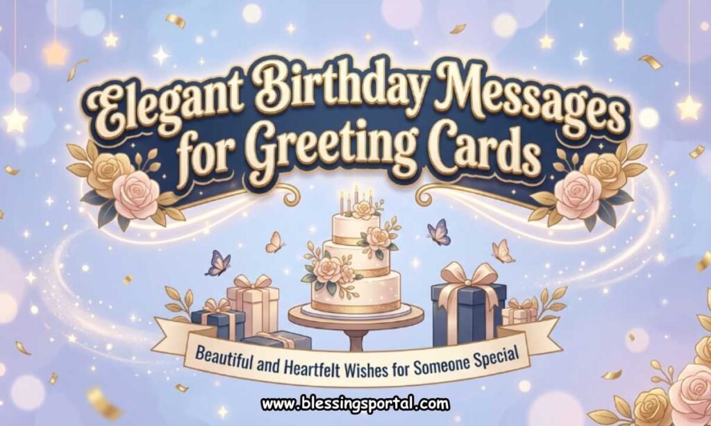 Elegant Birthday Messages for Greeting Cards