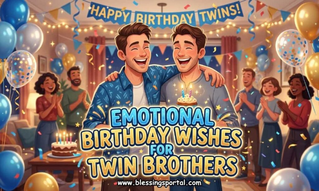 Emotional Birthday Wishes for Twin Brothers