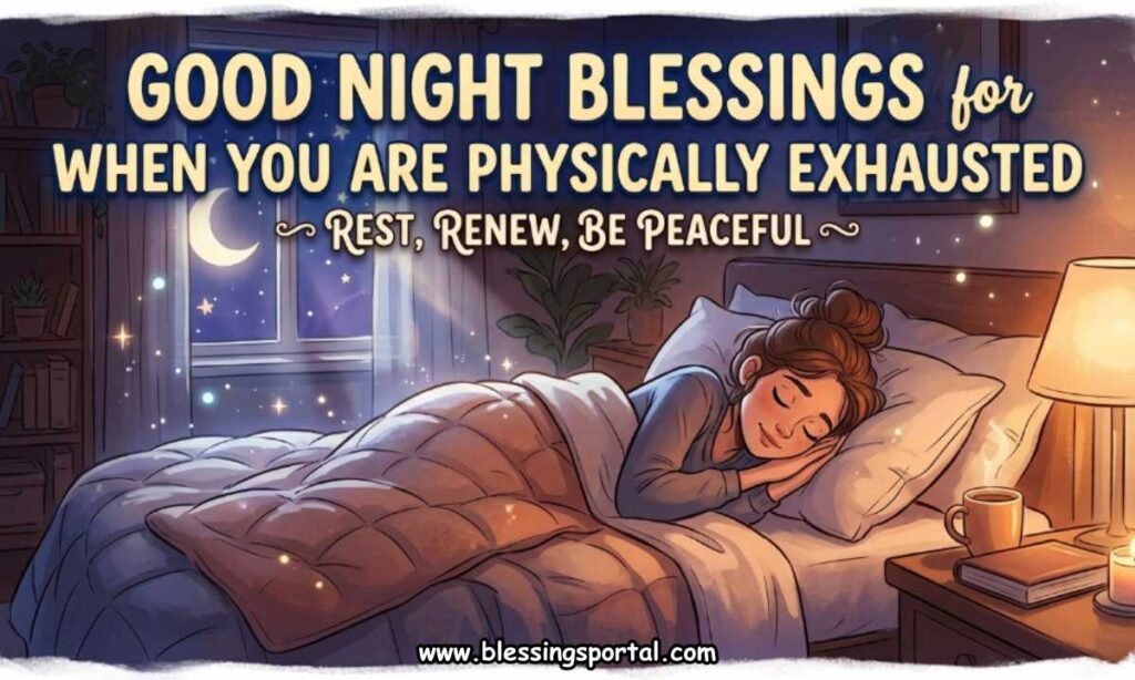 Good Night Blessings for When You Are Physically Exhausted
