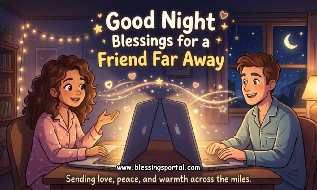 Good Night Blessings for a Friend Far Away