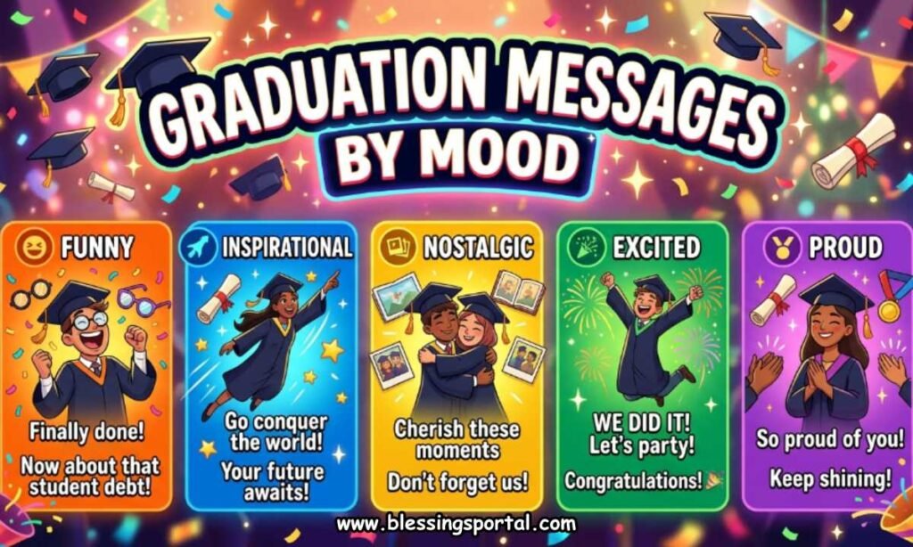 Graduation Messages by Mood