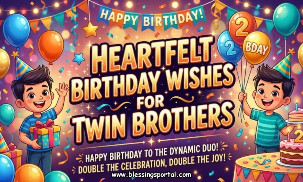 Heartfelt Birthday Wishes for Twin Brothers