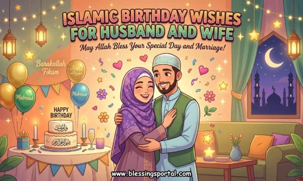 Islamic Birthday Wishes for Husband and Wife