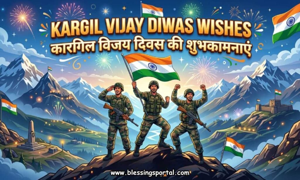 Kargil Vijay Diwas Wishes in Hindi-English Style