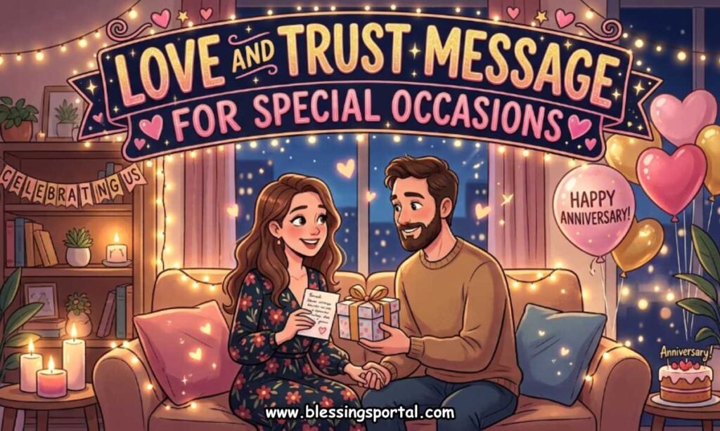 Love and Trust Message for Her on Special Occasions