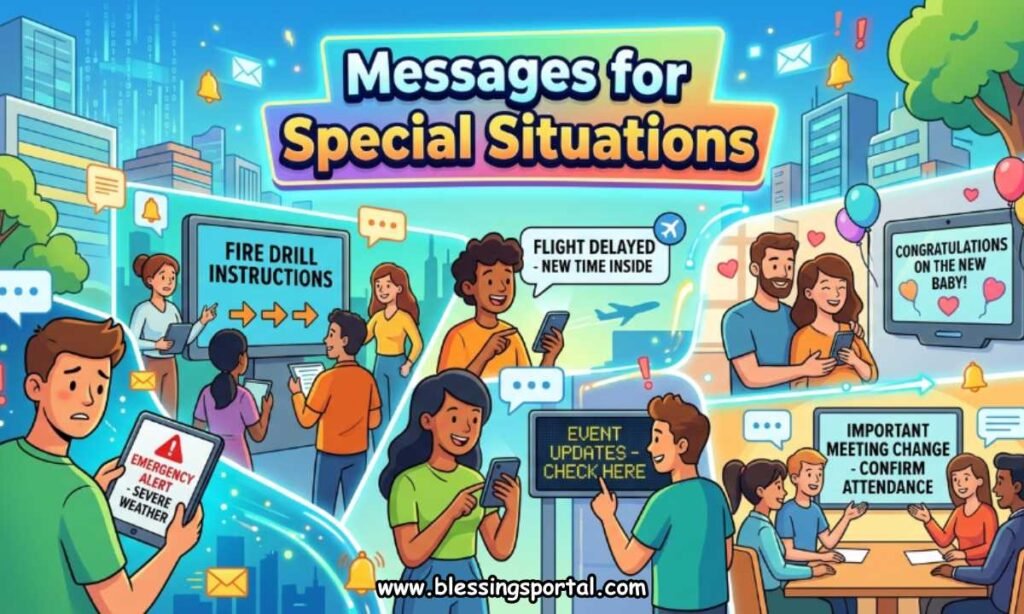 Messages for Special Situations