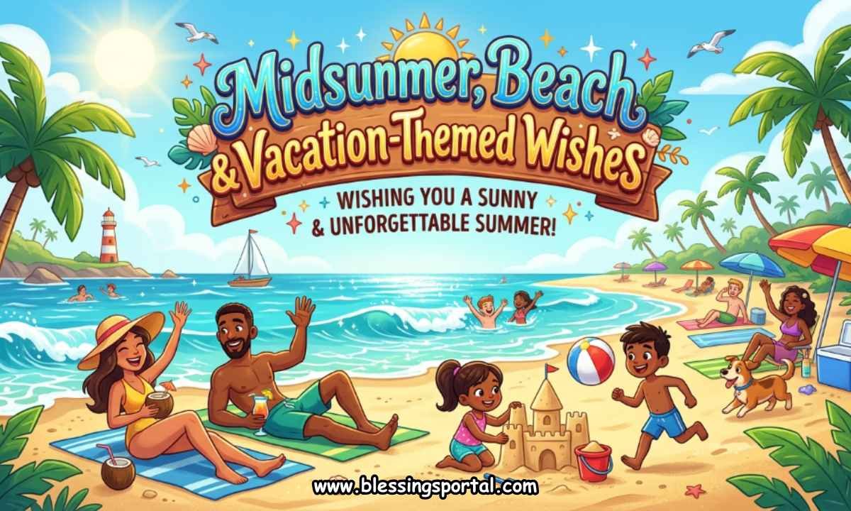 Midsummer, Beach & Vacation-Themed Wishes