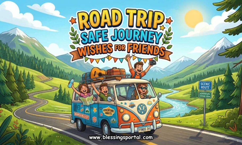 Road Trip Safe Journey Wishes for Friends