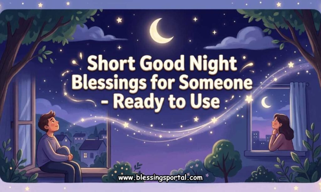 Short Good Night Blessings for Someone Far Away - Ready to Use