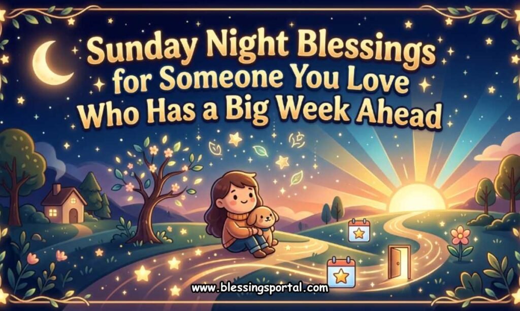 Sunday Night Blessings for Someone You Love Who Has a Big Week Ahead