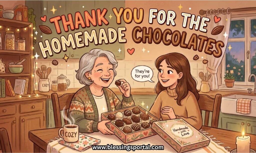 Thank You for the Homemade Chocolates