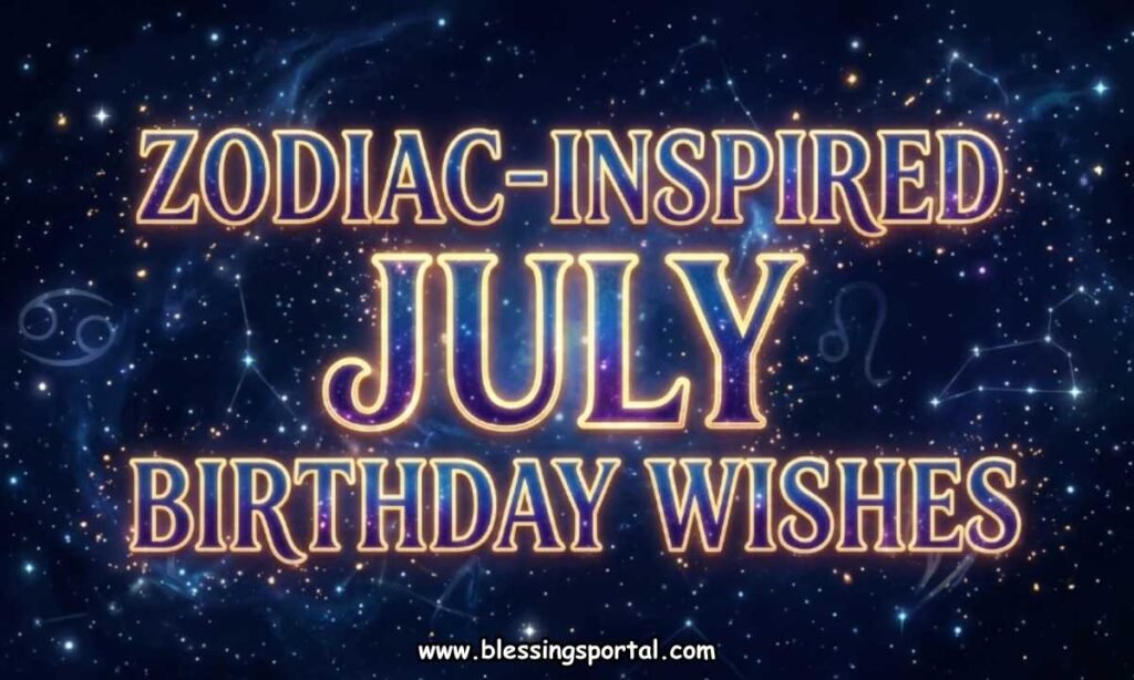 Zodiac-Inspired July Birthday Wishes