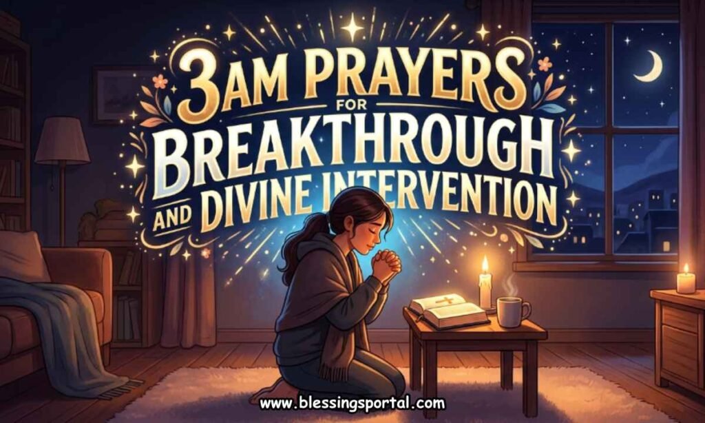 3AM Prayers for Breakthrough and Divine Intervention