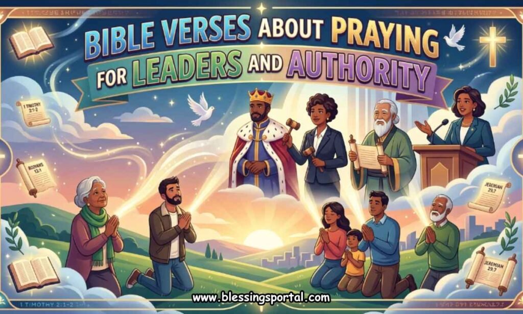 Bible Verses About Praying for Leaders and Authority