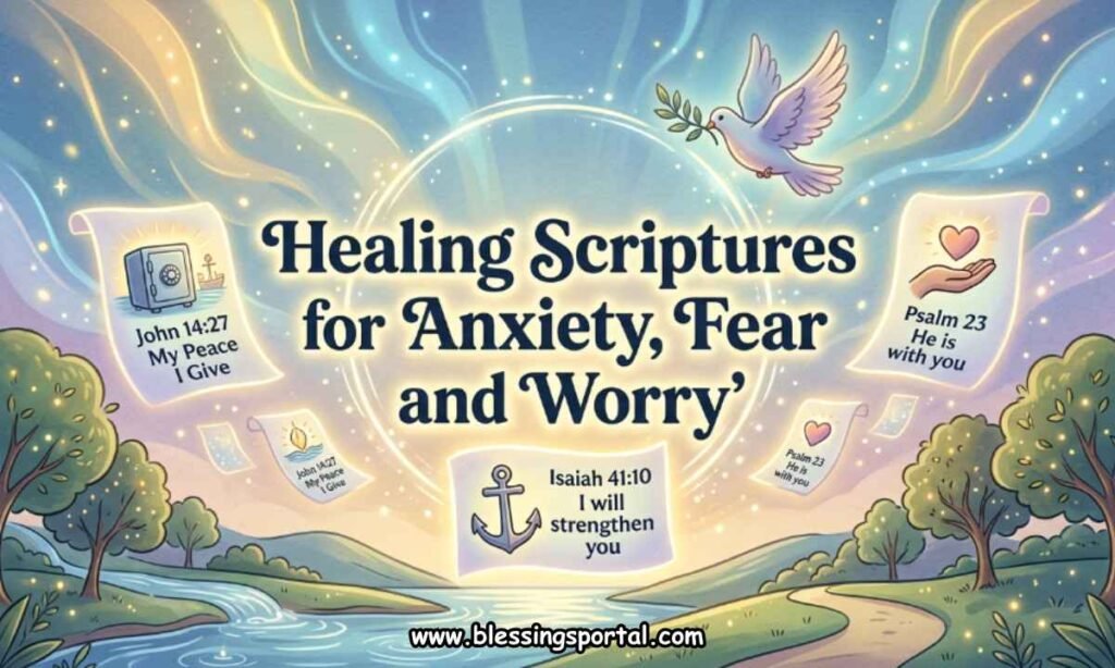 Healing Scriptures for Anxiety, Fear and Worry