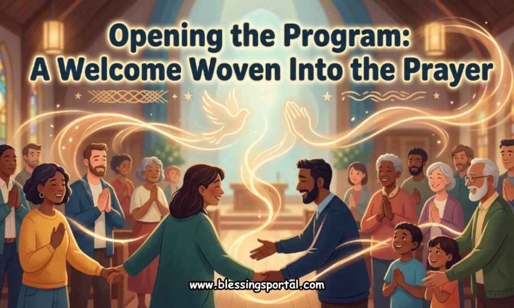 Opening the Program - A Welcome Woven Into the Prayer