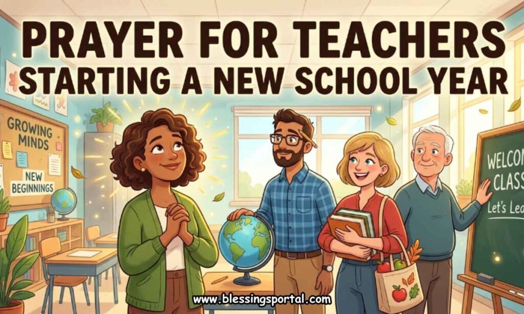 Prayer for Teachers Starting a New School Year