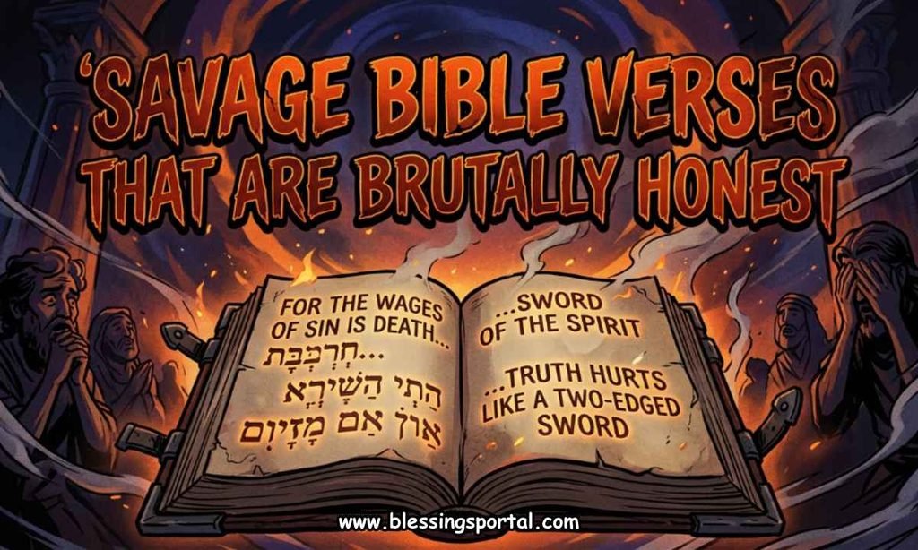 Savage Bible Verses That Are Brutally Honest