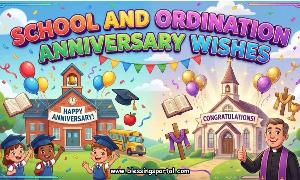 School and Ordination Anniversary Wishes