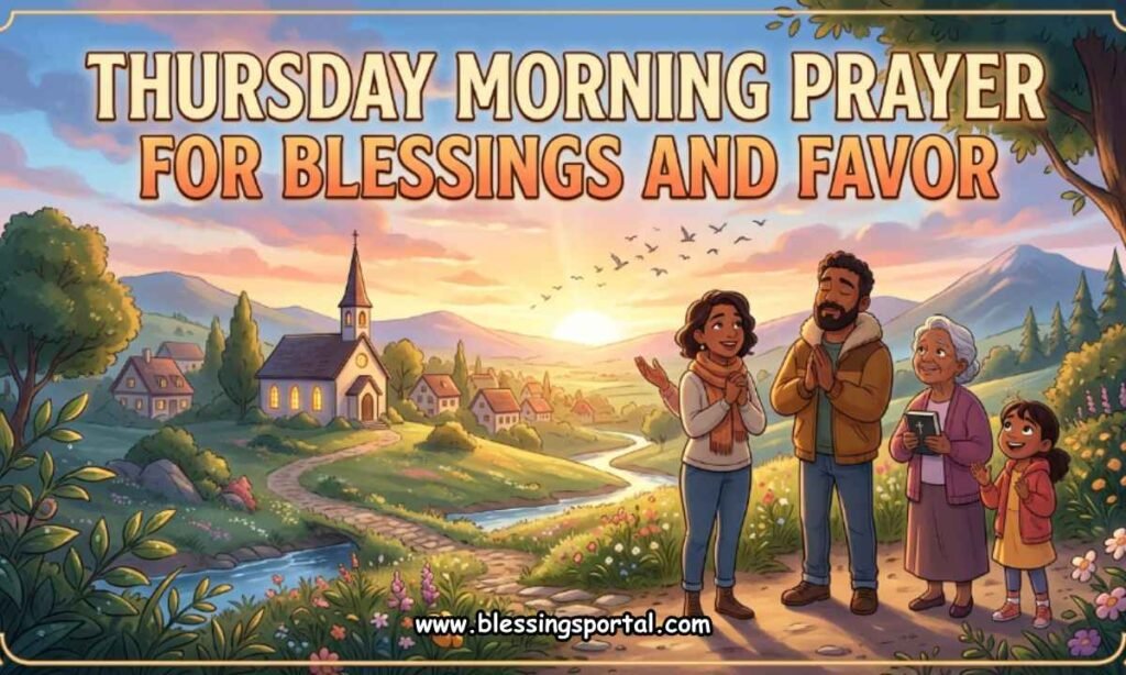 Thursday Morning Prayer for Blessings and Favor
