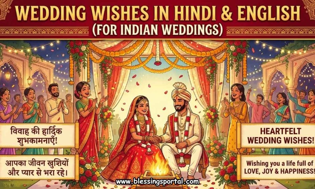 Wedding Wishes in Hindi & English (For Indian Weddings)