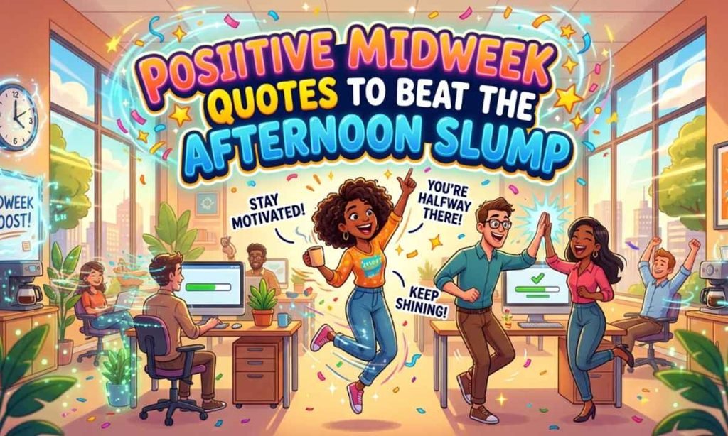 Positive Midweek Quotes to Beat the Afternoon Slump