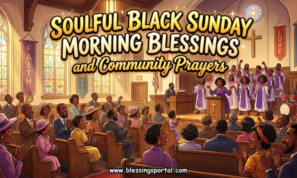 Soulful Black Sunday Morning Blessings and Community Prayers