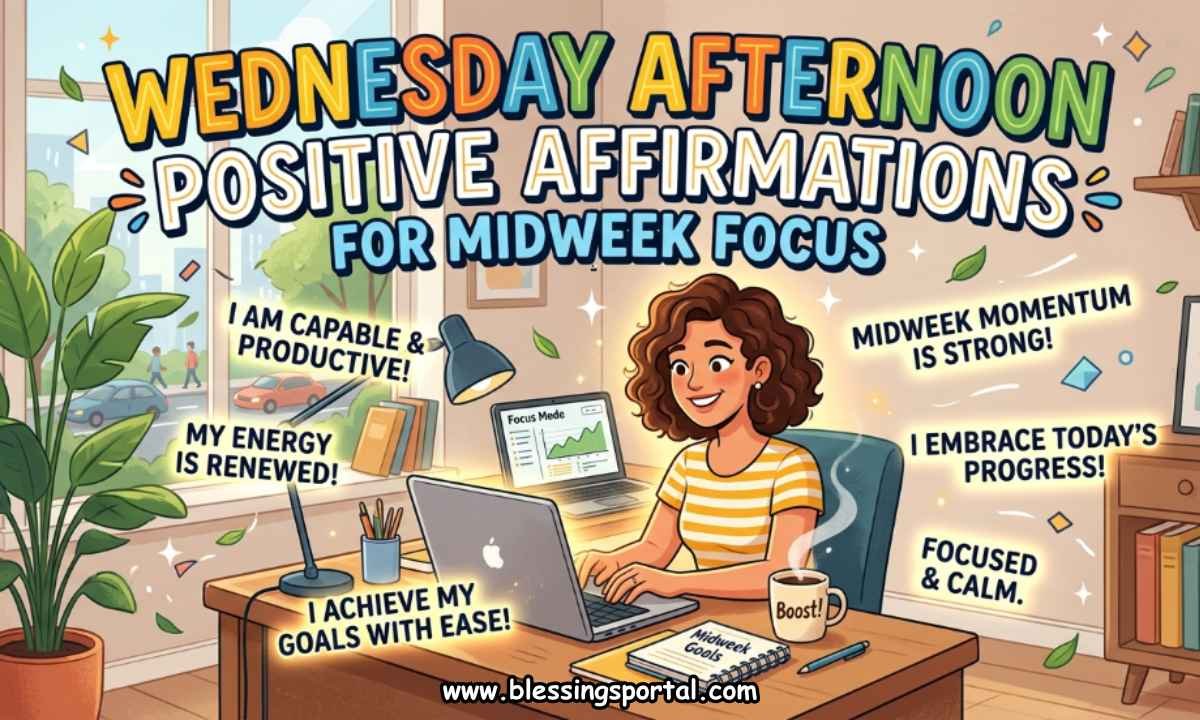 Wednesday Afternoon Positive Affirmations for Midweek Focus