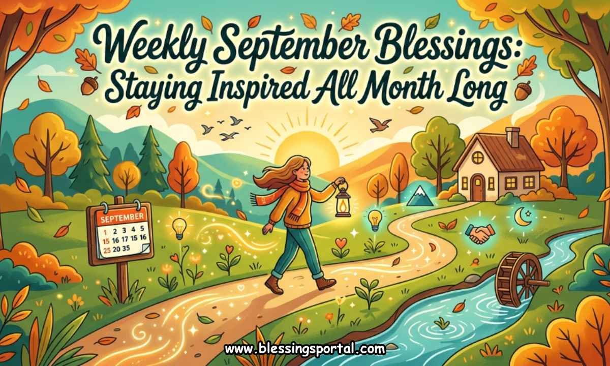 Weekly September Blessings - Staying Inspired All Month Long