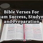 Bible Verses For Exam Success, Studying, and Preparation
